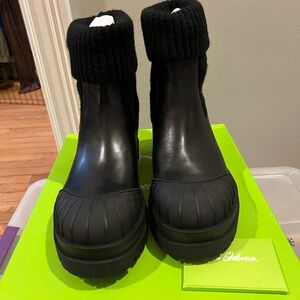 Sam Edelman Steele Black Leather Boots Size 10 New